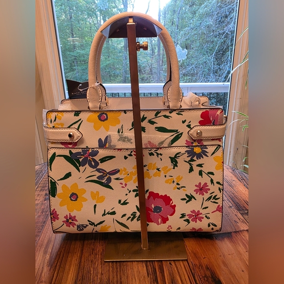 💥SALE💥 Kate Spade Garden Bouquet Medium Satchel – NWT - Picture 2 of 10
